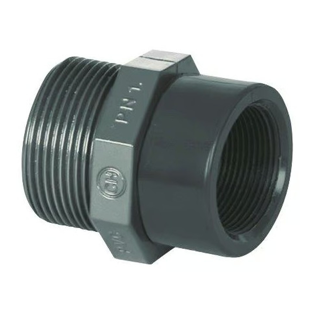 PVC tvarovka - Redukce 1 1/2“ ext. x 2“ int.