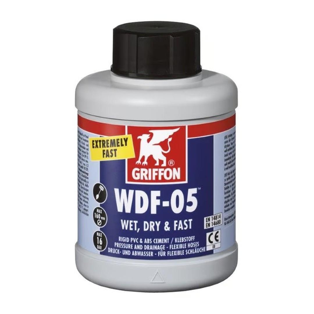 Griffon WDF05, PVC lepidlo 500 ml se štětcem pro flexi hadice