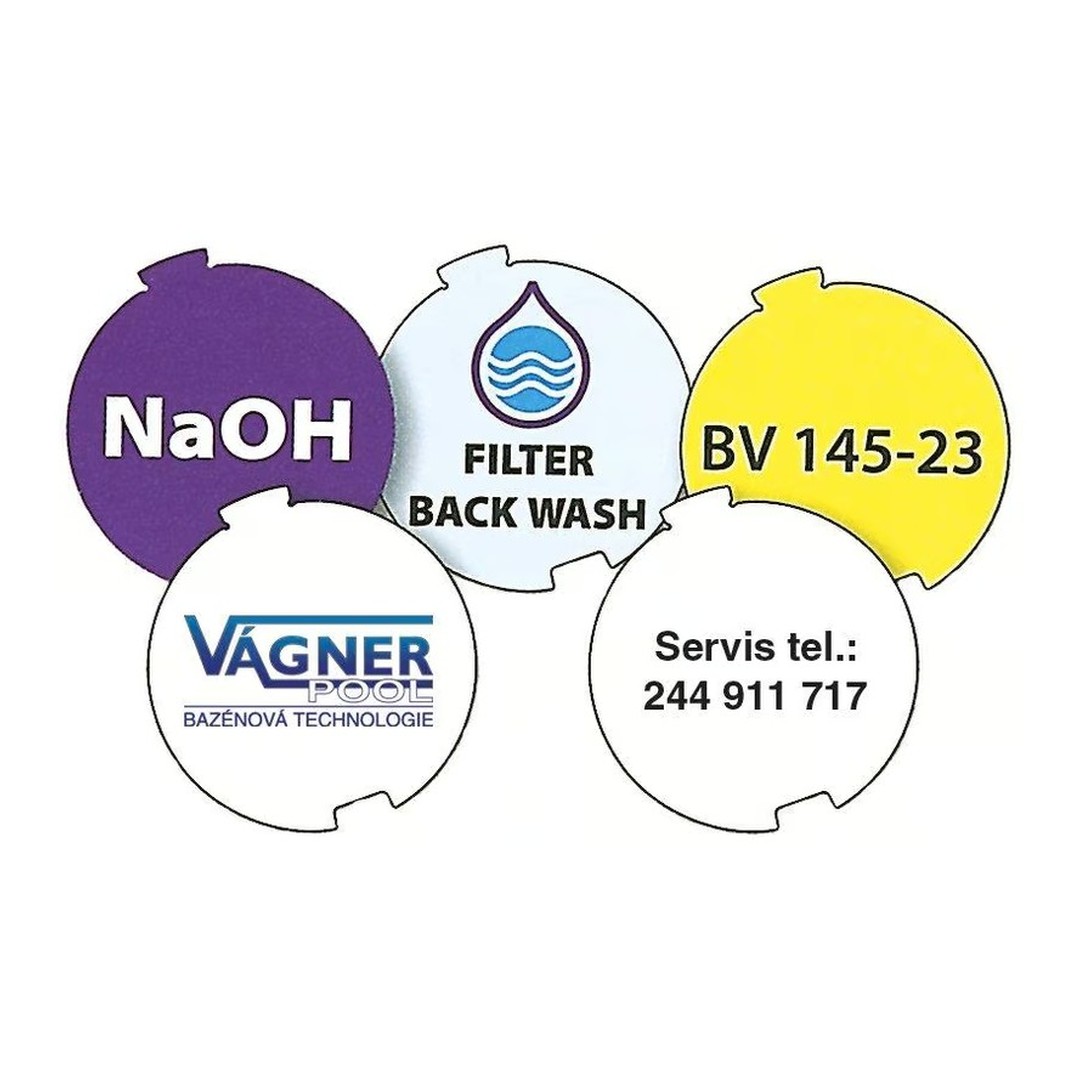 Nálepky pod průhledné víčko Easyfit d= 32 mm, 50 kusů 2