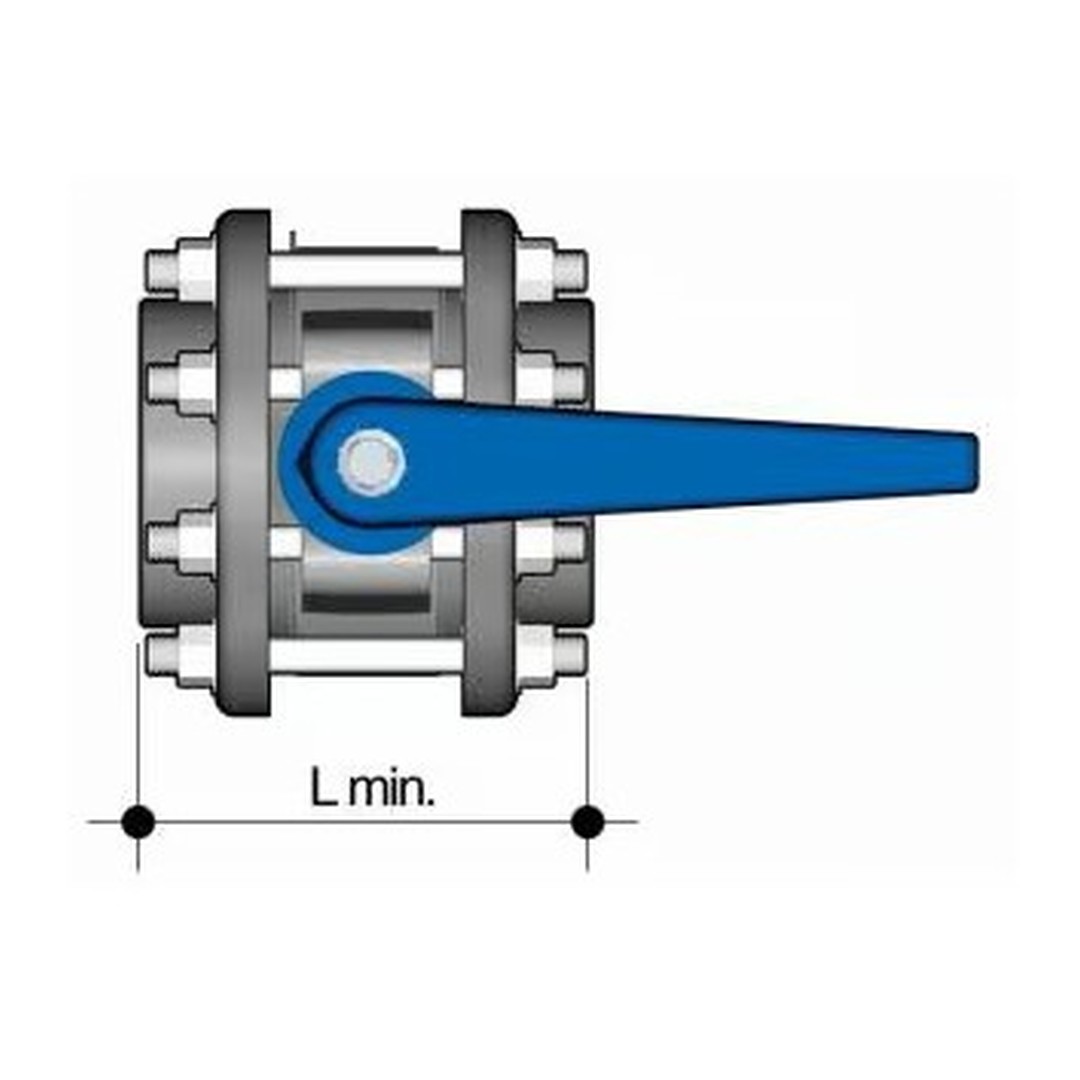 Uzavírací klapka s přírubou 140 mm 2