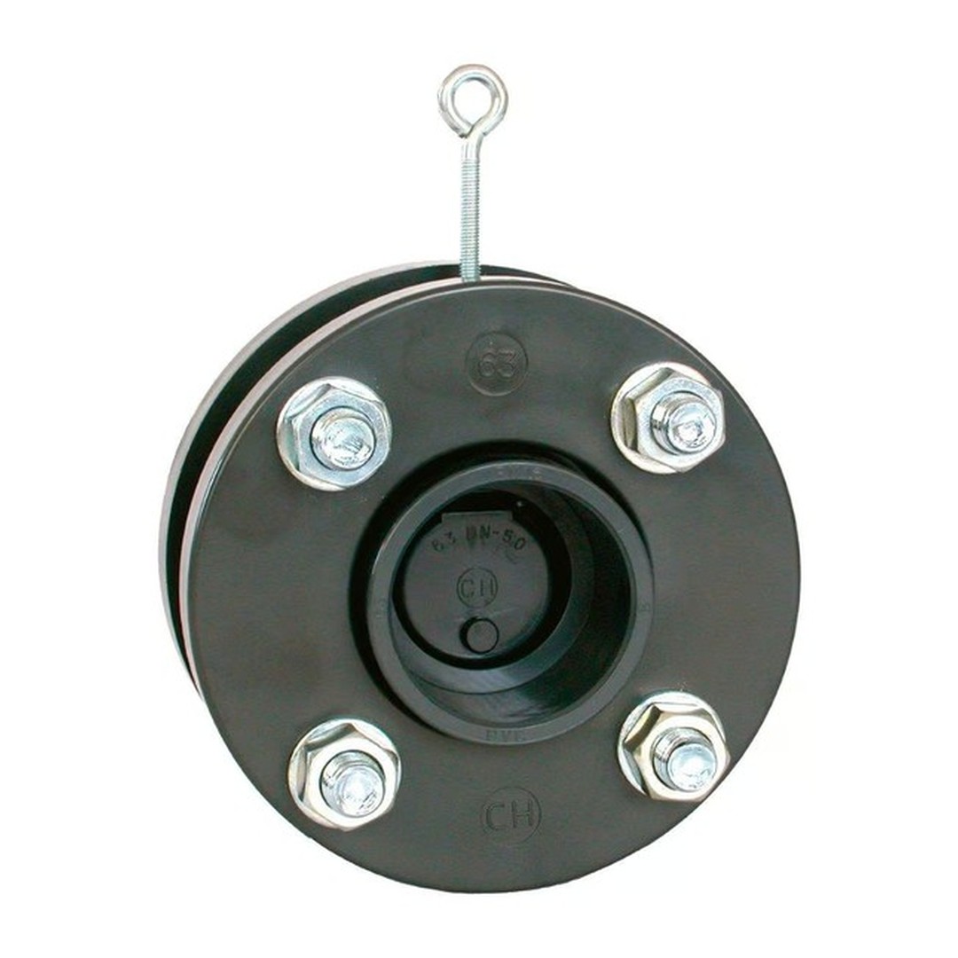 Zpětná klapka s přírubami a s manžetami 225 mm