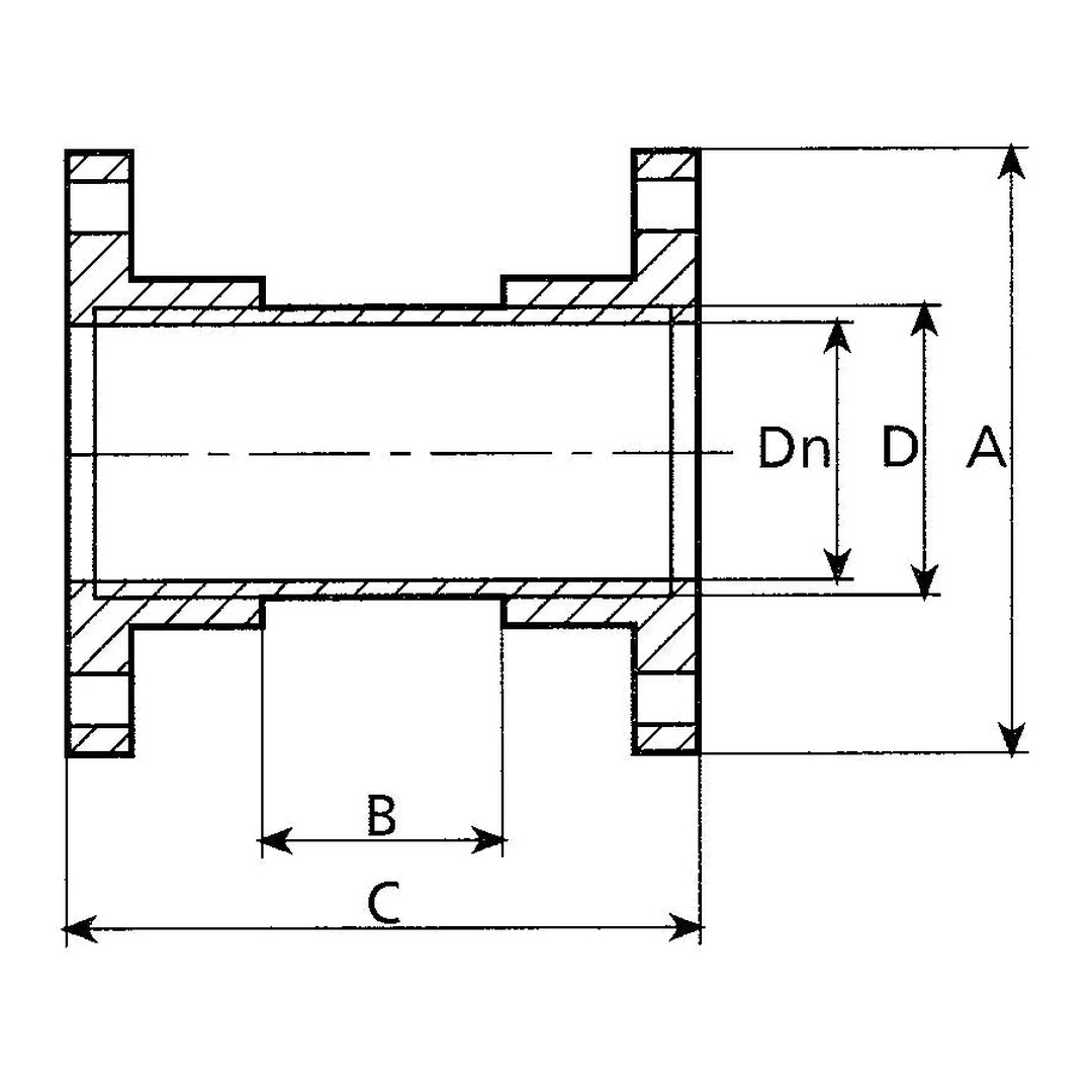 Průhled s přírubami 75 mm 3