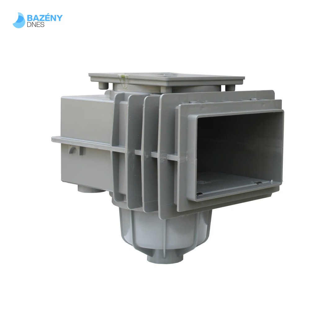 SKIMMER V20 do betonu, 200 x 150 mm - Šedý (RAL7037)