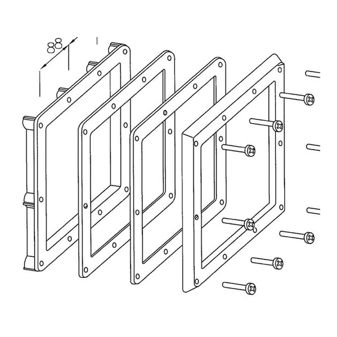 SKIMMER V20 ABS - Přírubová jednotka