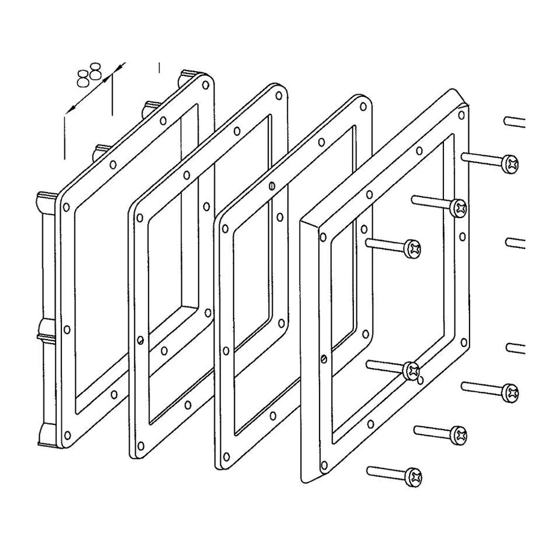 SKIMMER V20 ABS - Přírubová jednotka 3