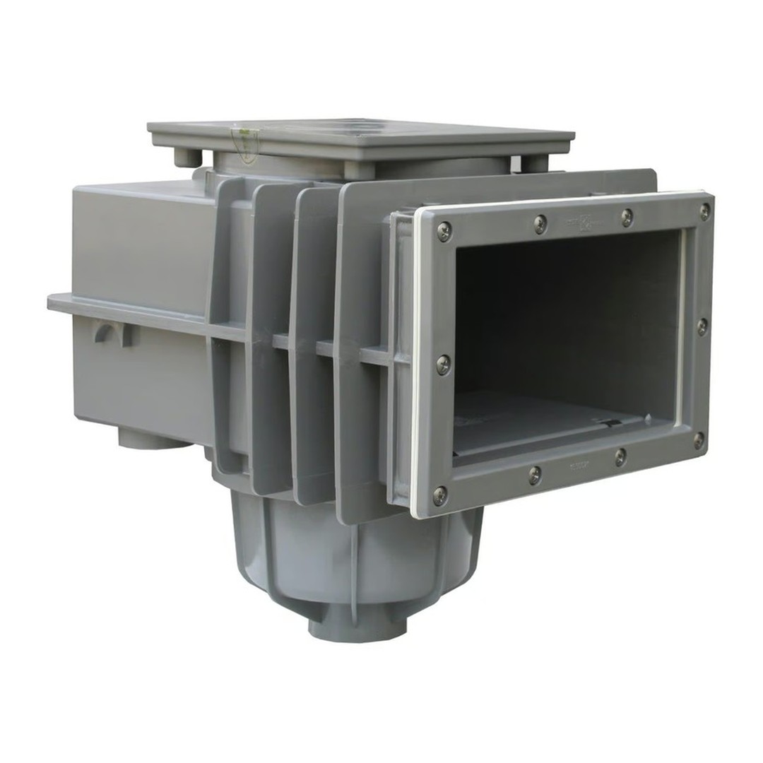 SKIMMER V20 ABS do fólie, 200 x 150 mm, s mosaznými zástřiky - Šedý (RAL7037)