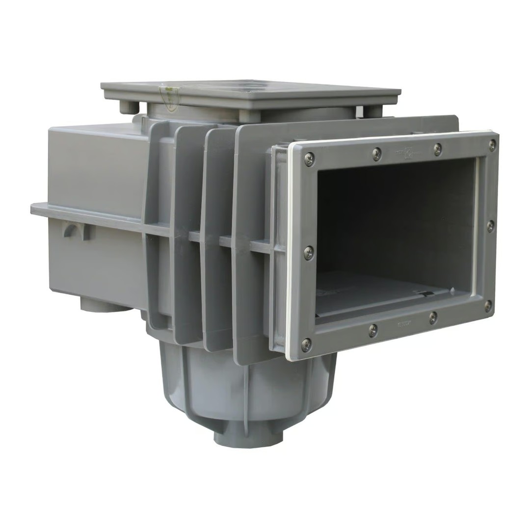 SKIMMER V20 ABS do fólie, 200 x 150 mm, s mosaznými zástřiky - Šedý (RAL7037) 4