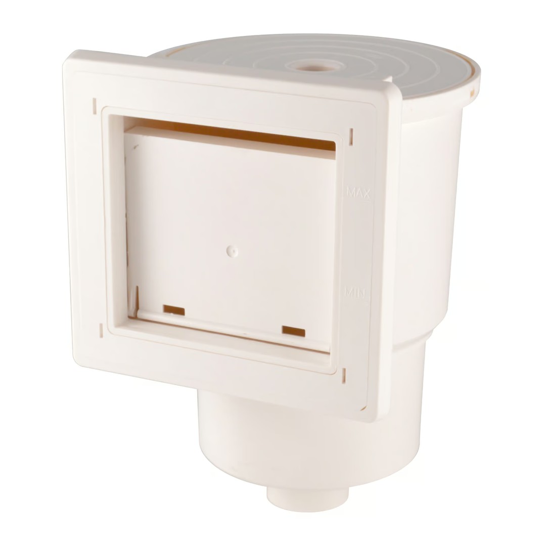 Skimmer VA 150 x 150 mm, s clonkou šroubů, pro fólie, připojení 1, 5“ 4