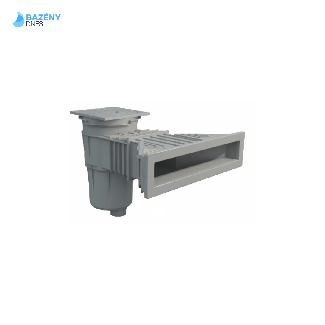 Superskimmer 17, 5 l s mosaznými záštřiky - světle šedý (RAL7004)