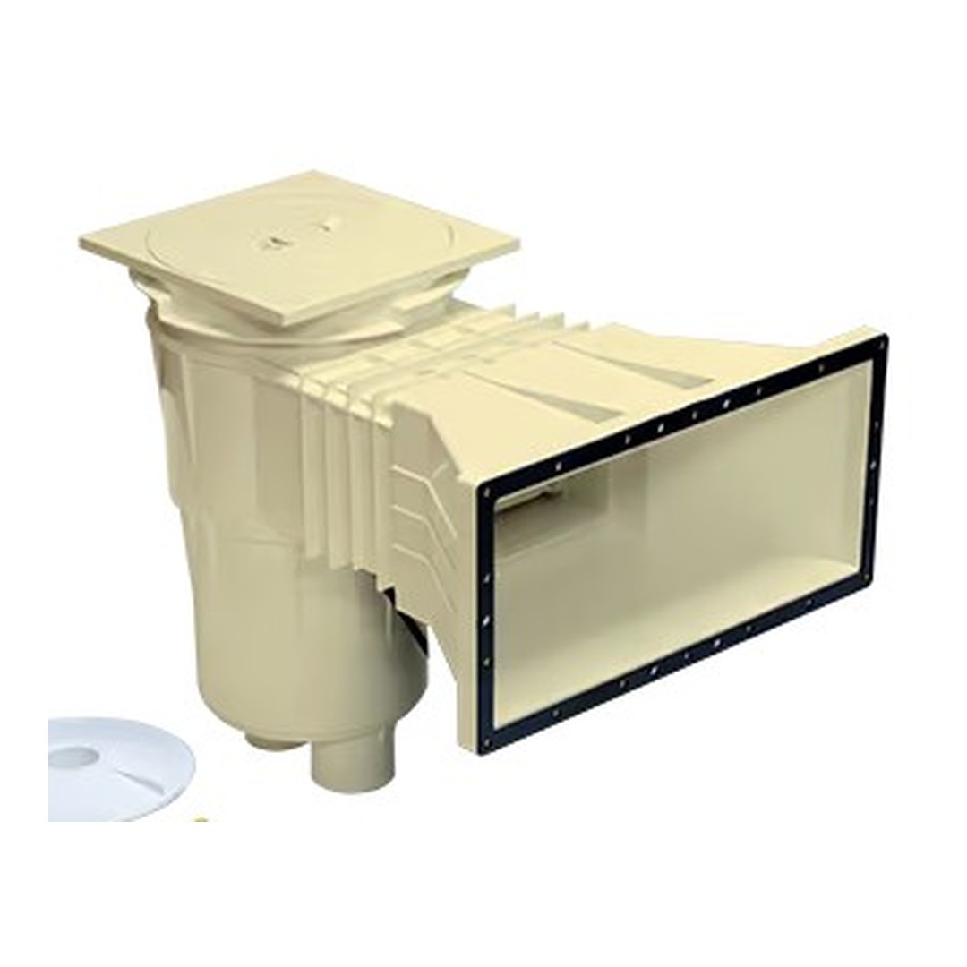 Skimmer 17, 5 l, pro fólie, s mosaznými zástřiky, široké hrdlo, RAL1015 2