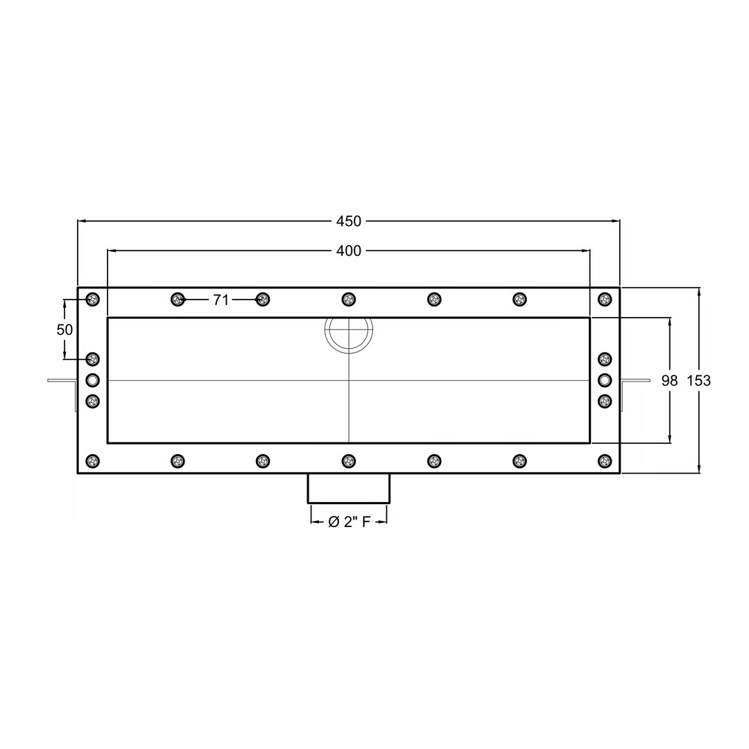 Nerezový skimmer - - 400 mm pro fóliové bazény 6