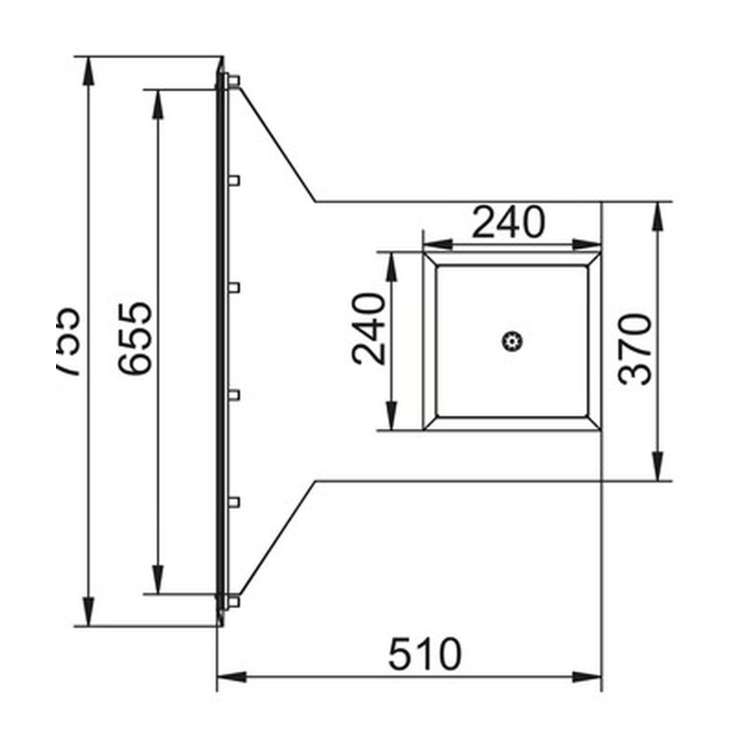 Nerezový skimmer pro fóliové bazény 2