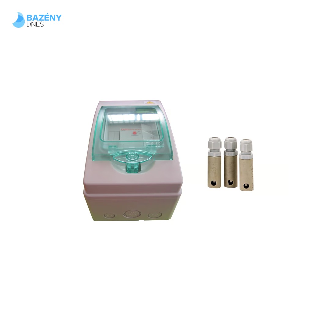 Elektronické automatické hlídání hladiny v rozvaděči + 3x sonda