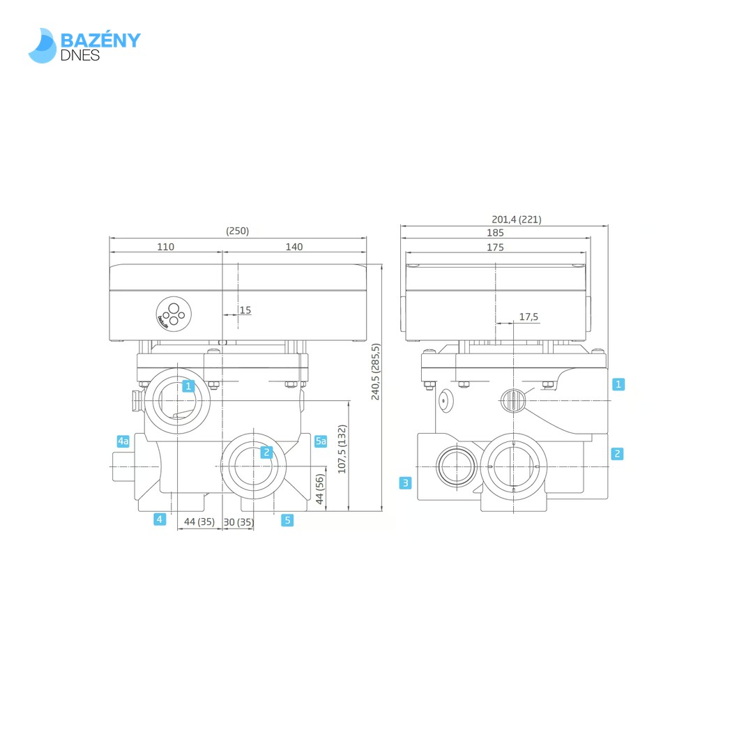 Badu OmniTronic, napojení 1 1/2" 2