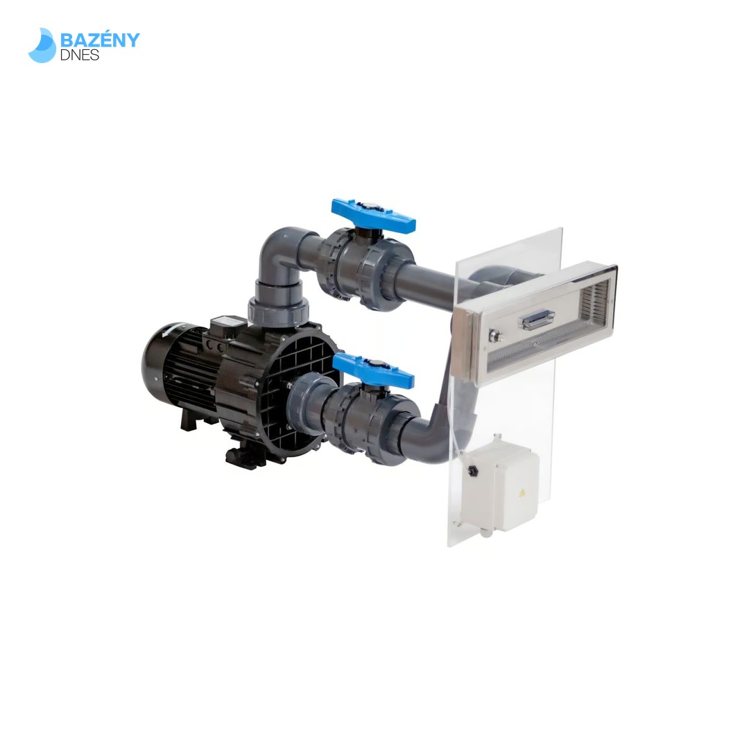 Protiproud JET SWIM ATHLETE - 84 m3/h, 400V, čerpadlo BRAVUS, 1x Pneu tlačítko 3