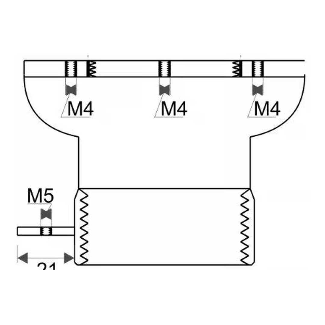 Průchod stěnou bazénu 2" - VAMILA nerez krátký - pro fólii 4
