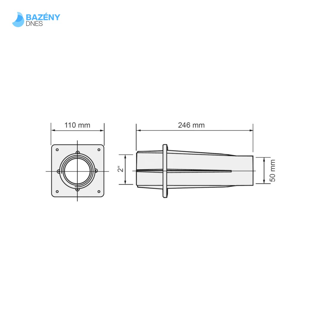 Průchod stěnou 2" 2