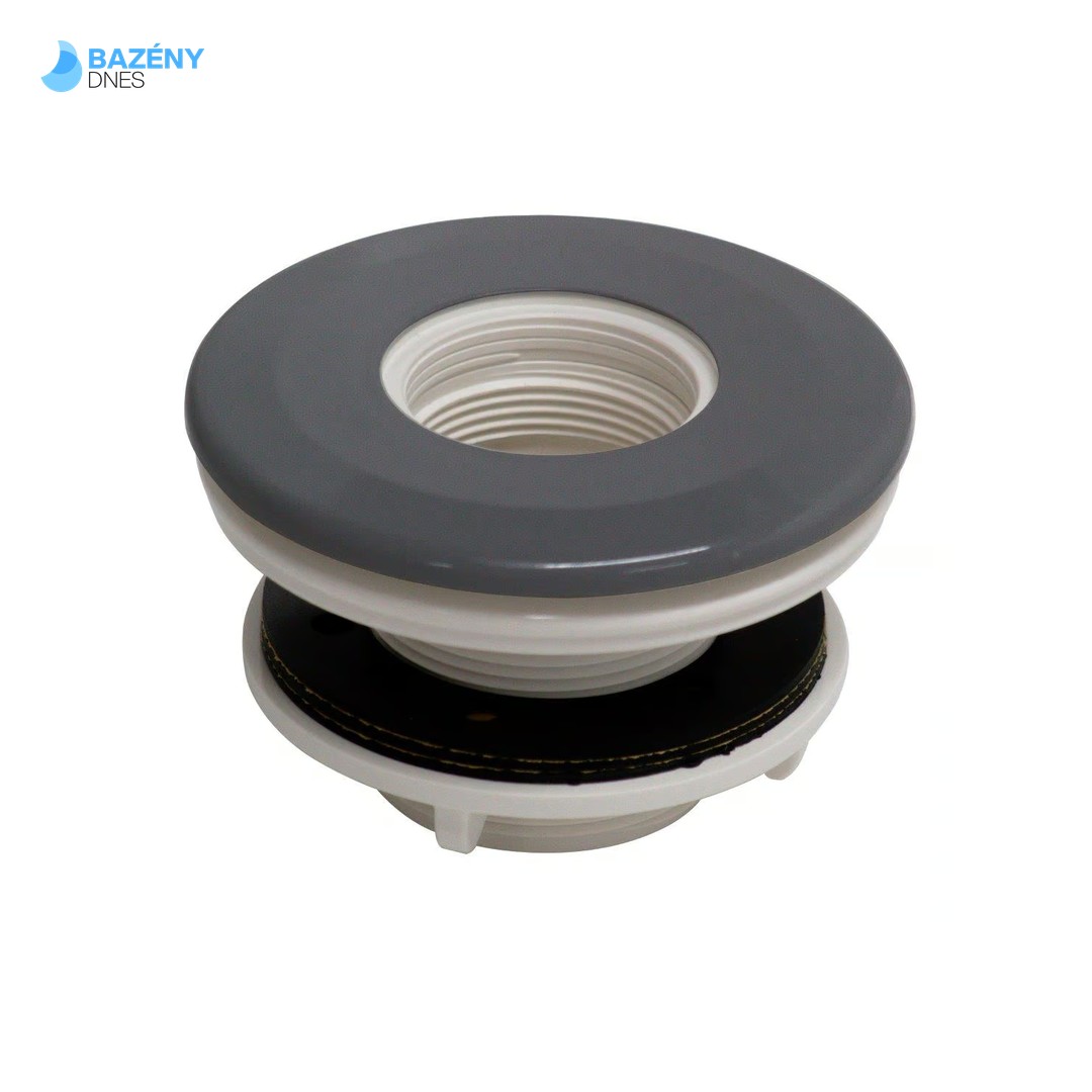 Tryska VA tmavě šedá - - stočená, pro světla 1, 5", pro fóliové bazény (RAL7016)