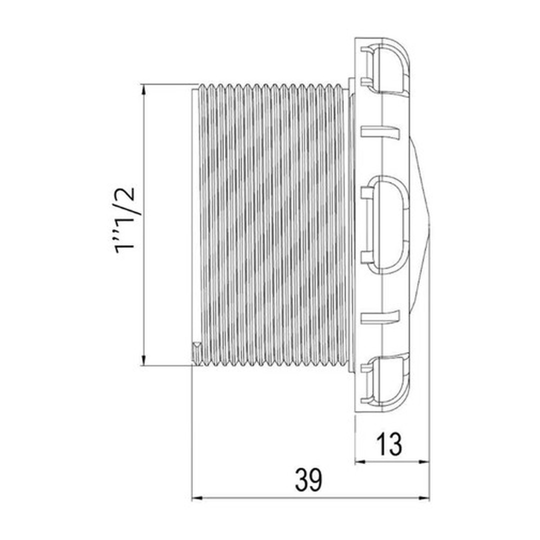 Rotační část masážní trysky - Tmavě šedá 2