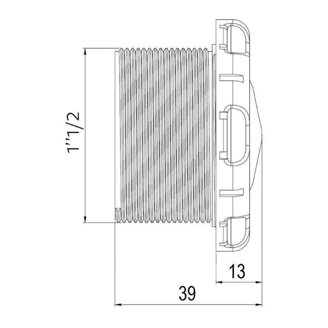 Rotační část masážní trysky - Tmavě šedá 4
