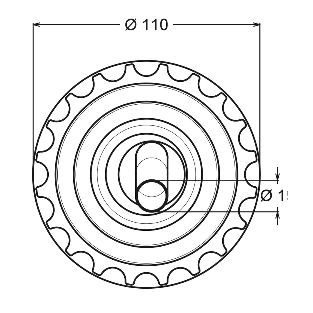 Hydromasážní rotační tryska - - pro fóliové bazény 8