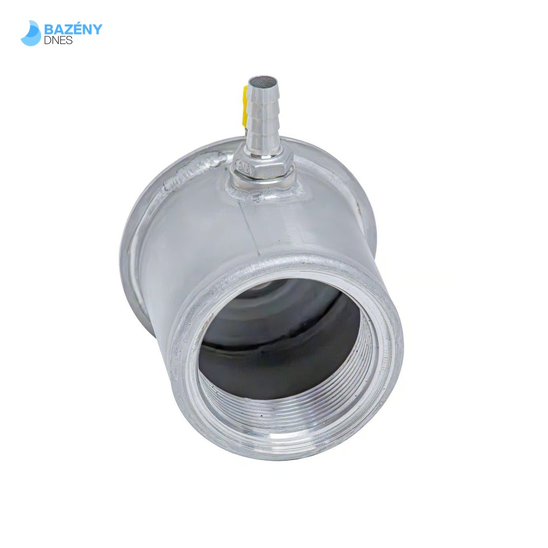 Nerezový hydromasážní přisávací díl, napojení 2“ - - pro fóliové bazény