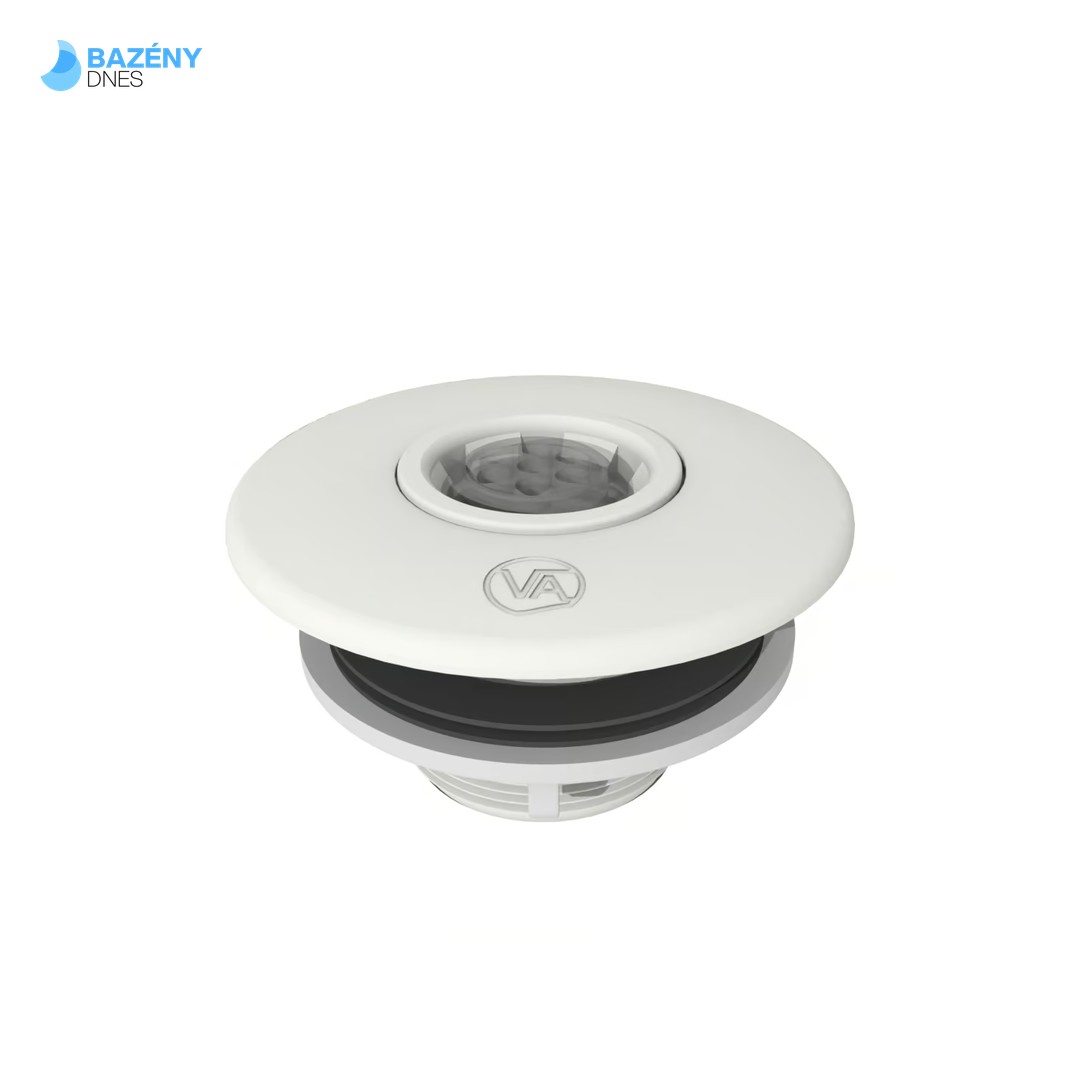 Tryskový set VA, pro předvyrobené bazény, připojení lepením 50 mm, bílá ABS