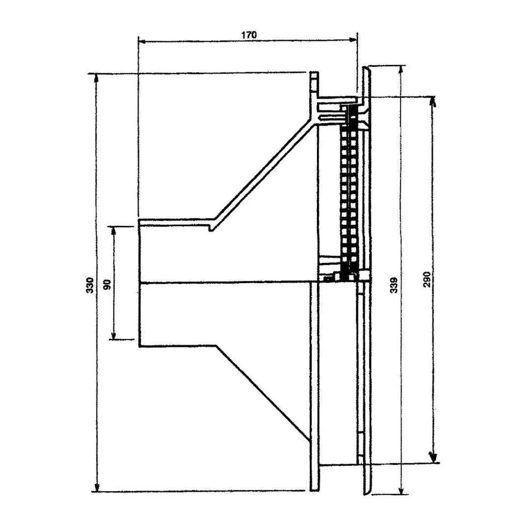 Sání Cofies - 40 m3/h, s přírubou pro fólii 4