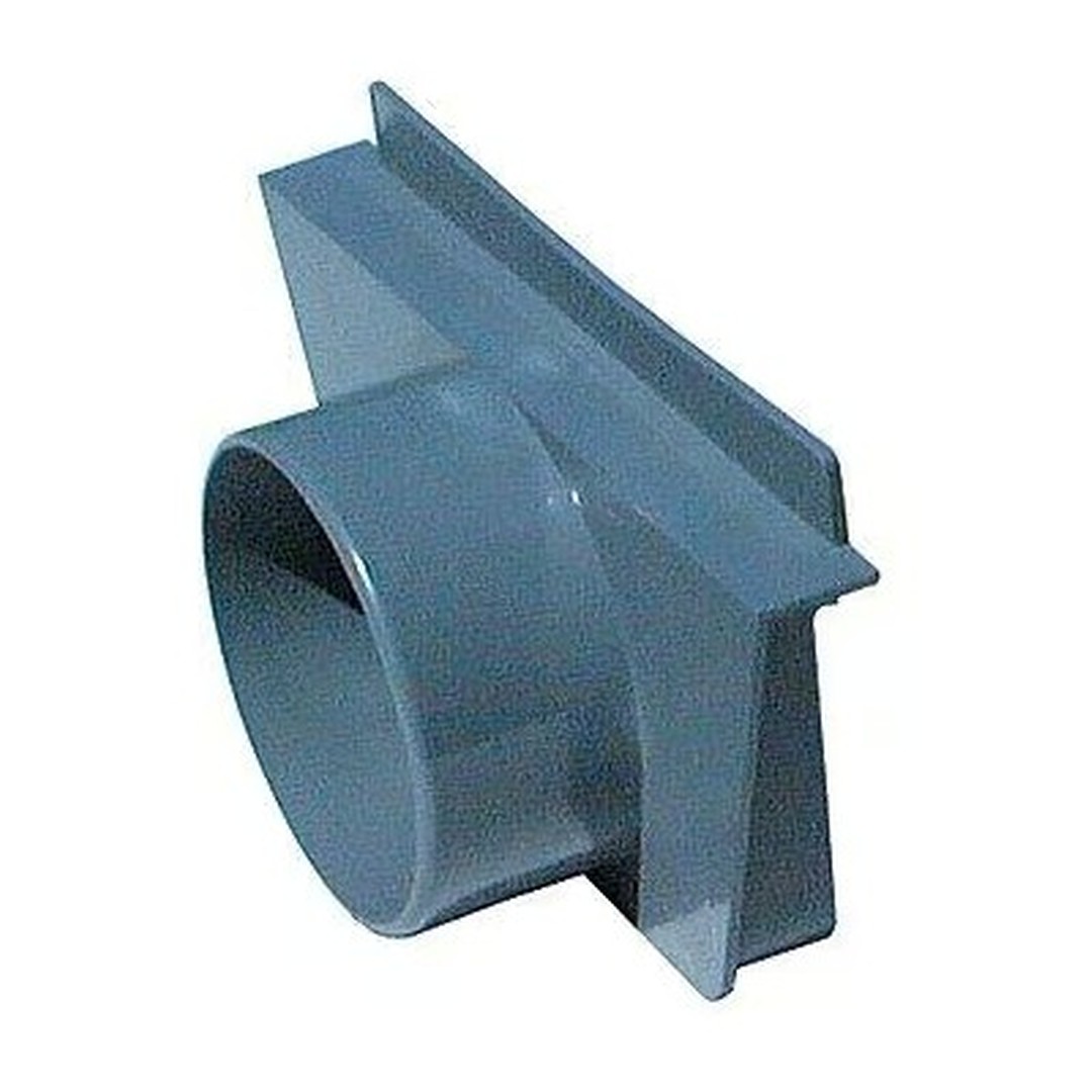 Přelivový žlábek - Koncovka vnitřní + vnější PVC s výpustí