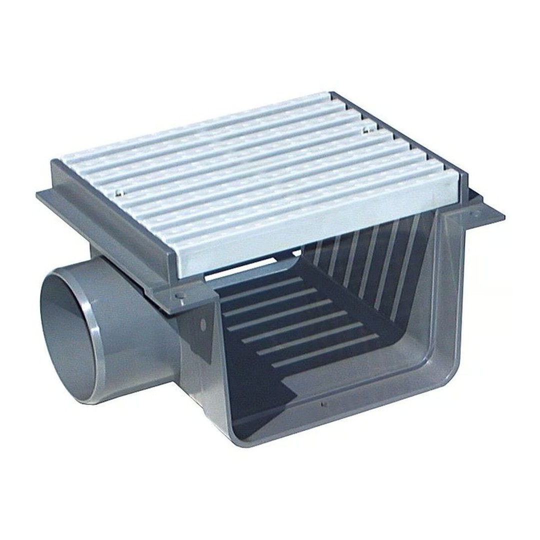 Přelivový žlábek - Středová spojka s roštem PVC