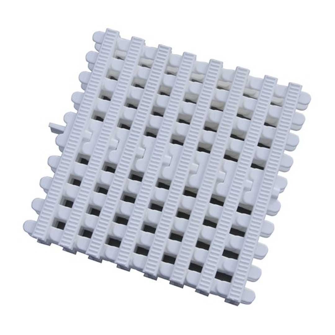 Přelivový roll - rošt pro veřejné bazény - Bílý - šířka 246 mm, výška 35 mm (43 ks/m)