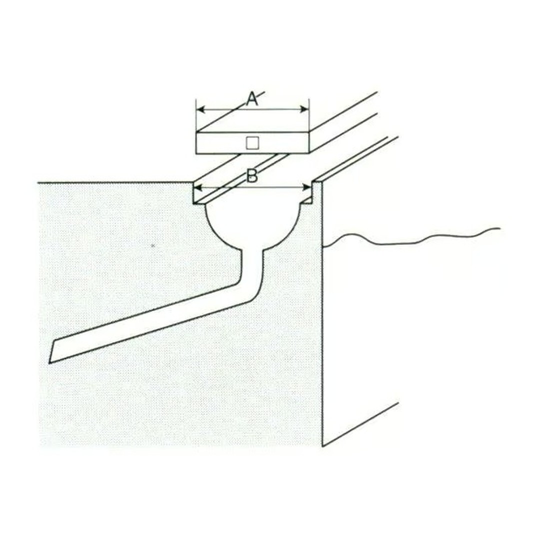 Roll rošt – hrana (MP200 - LAF) přelivného žlábku, délka 2 m 2