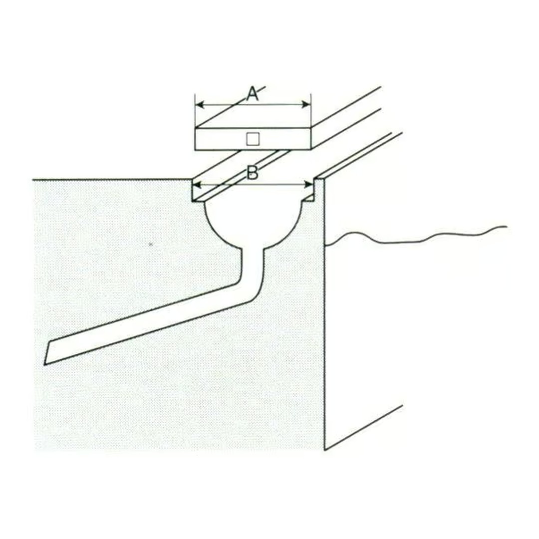 Roll rošt – hrana (MP200 - LAF) přelivného žlábku, délka 2 m 4