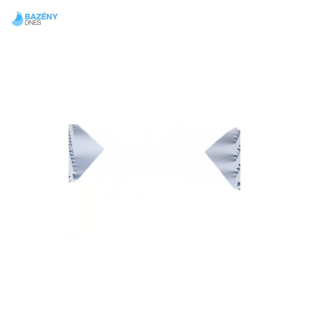 Přelivový roll rošt - bílý - šířka 245 mm, výška 22mm (45ks/m)