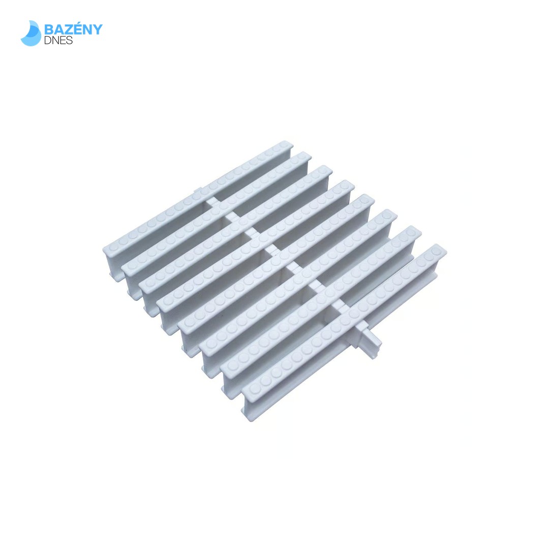 Přelivový roll rošt pro privátní bazény - bílý - šířka 335 mm, výška 35mm (45ks/m)