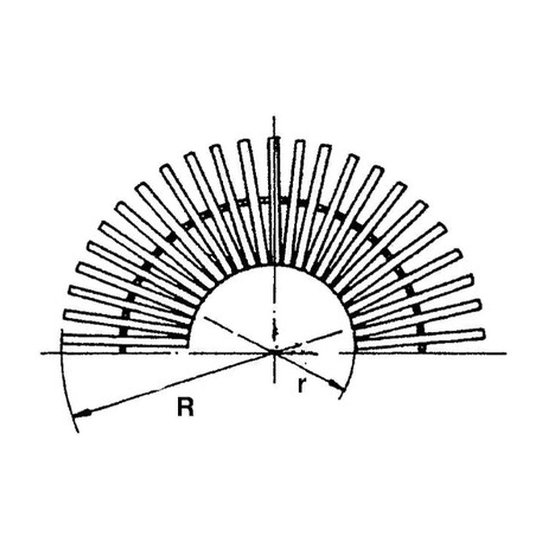 Roh pro roll rošt - - 90° (pro pravoúhlé bazény) 200 x 35 2