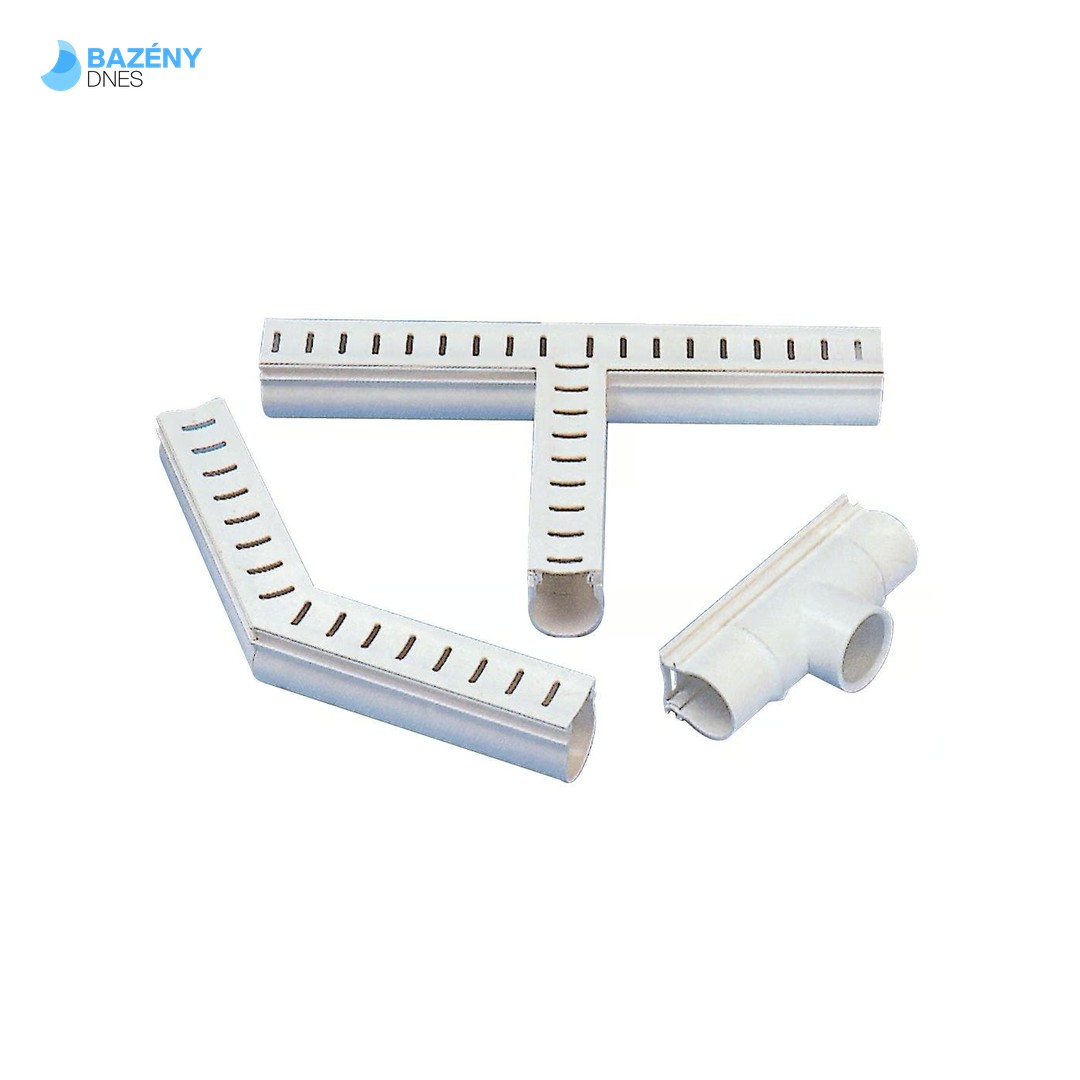 Odvodňovací žlábek s mřížkou (T - kus 90°)