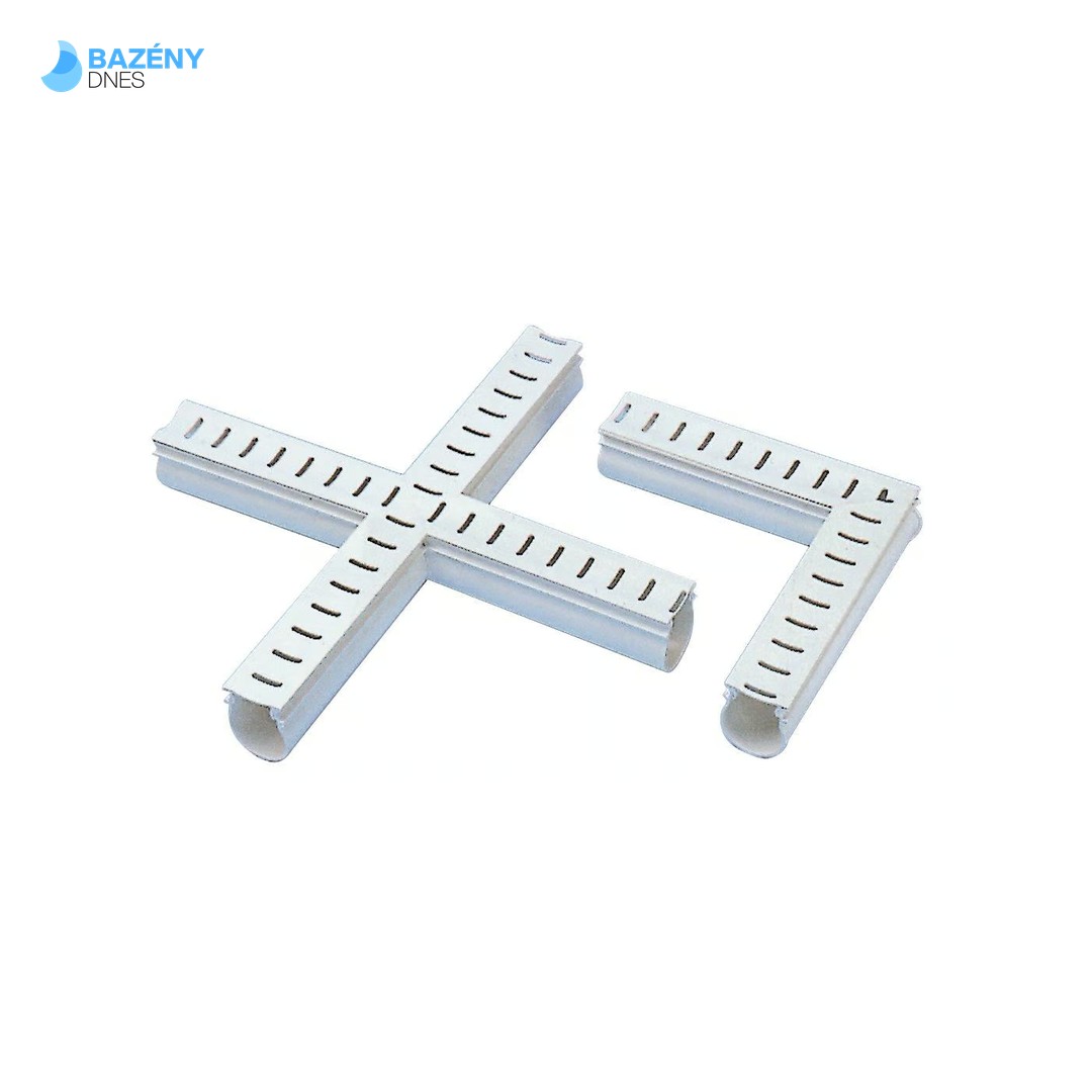 Odvodňovací žlábek s mřížkou (kříž 90°)