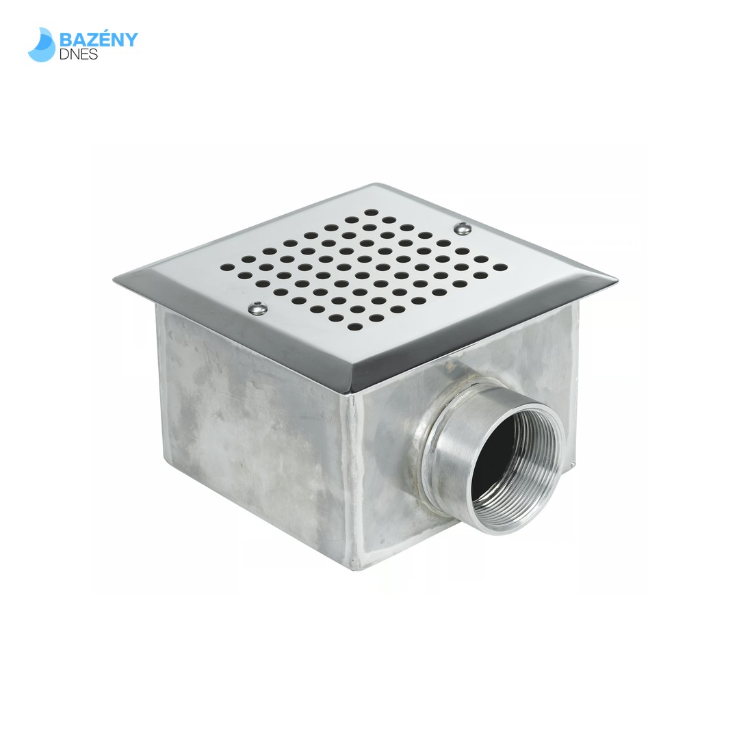 Čtvercová podlahová výpust NEREZ do betonu