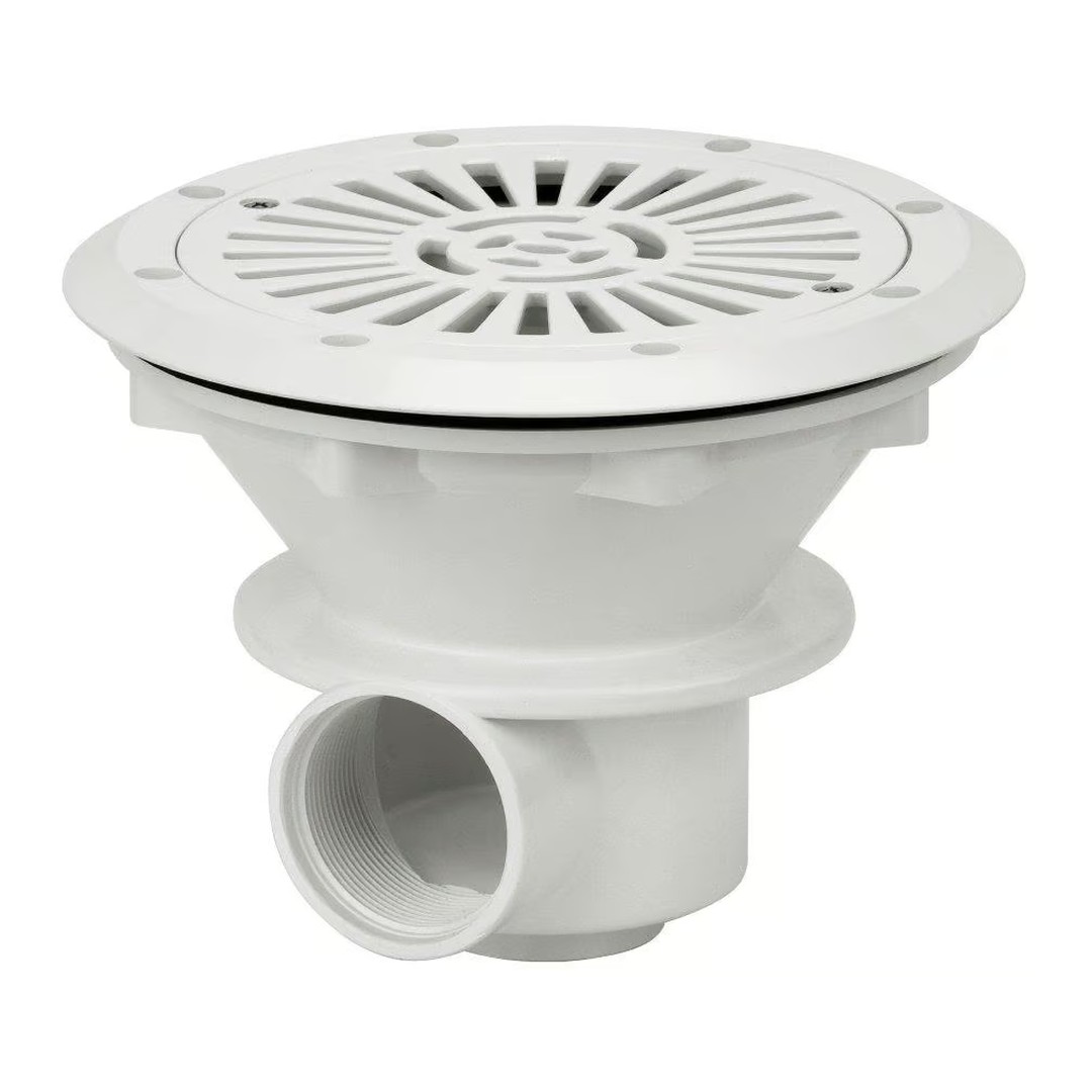 Podlahová výpust VA, pro fólii, mosazné zástřiky M6 3