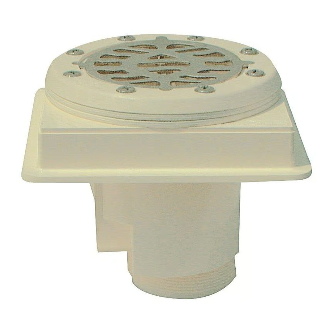 Podlahová výpust ABS, nerez mřížka AISI 316, pro fólii