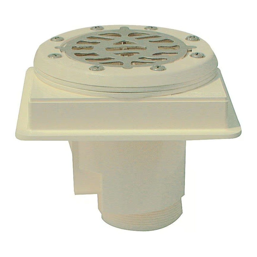 Podlahová výpust ABS, nerez mřížka AISI 316, pro fólii 3