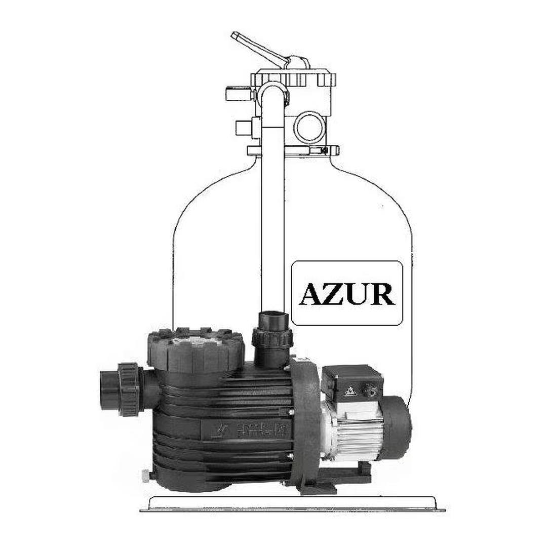 Filtrační zařízení Azur KIT 480 8m3/hod na paletě s čerpadlem Bettar 3