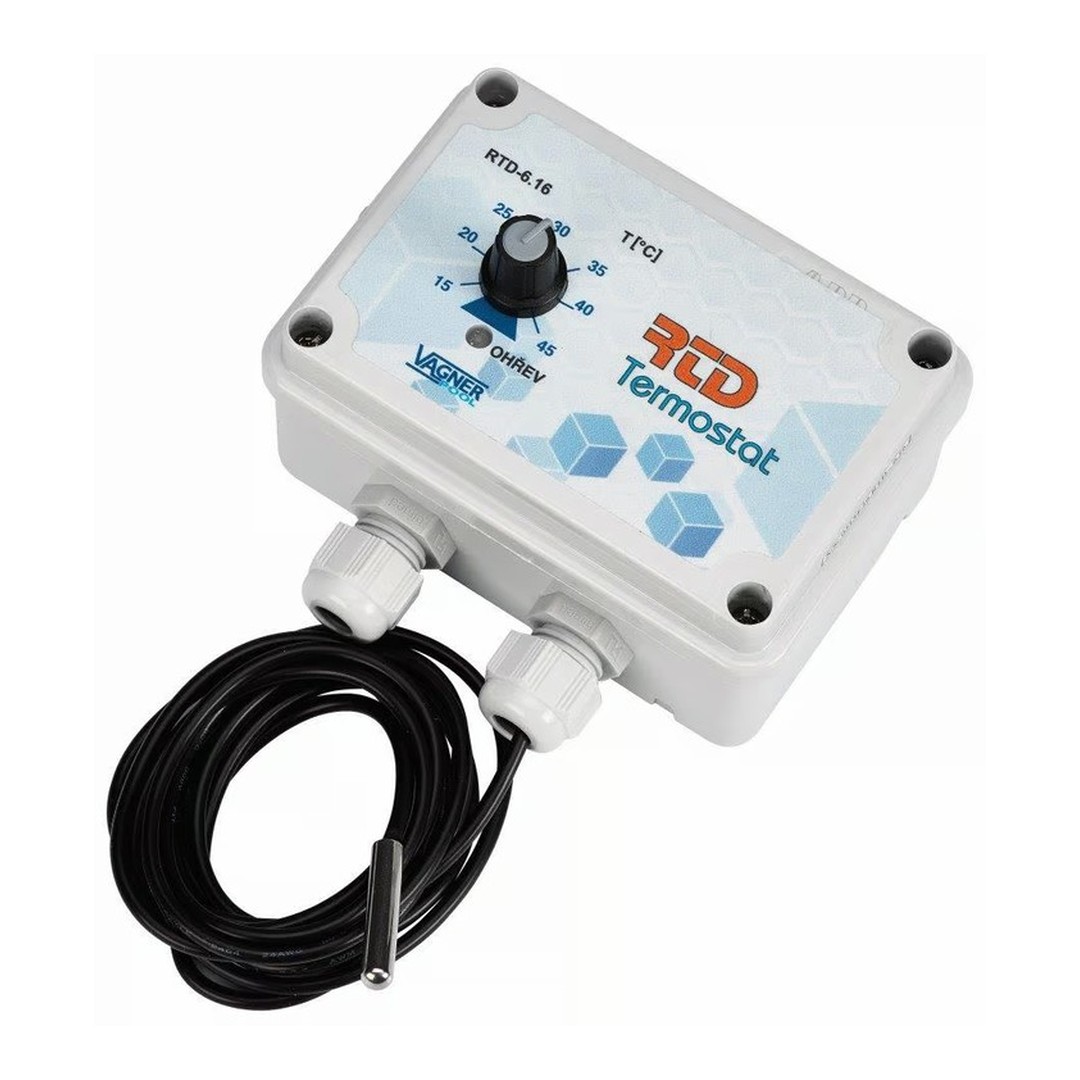 Elektronický termostat samostatně v krabičce IP 55