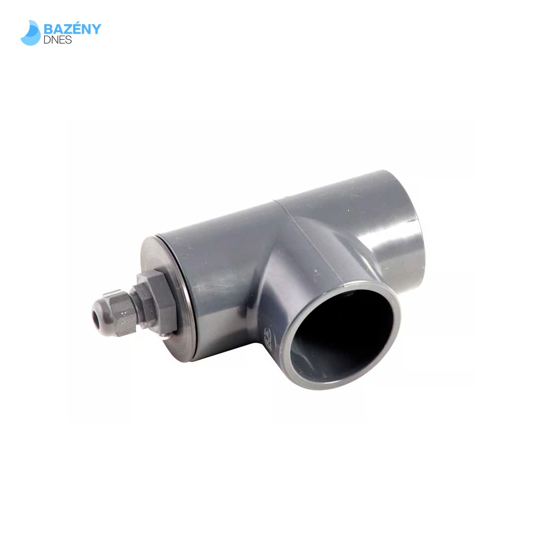 Jímka pro čidlo v T - kuse pro snímání teploty vody - dlouhá