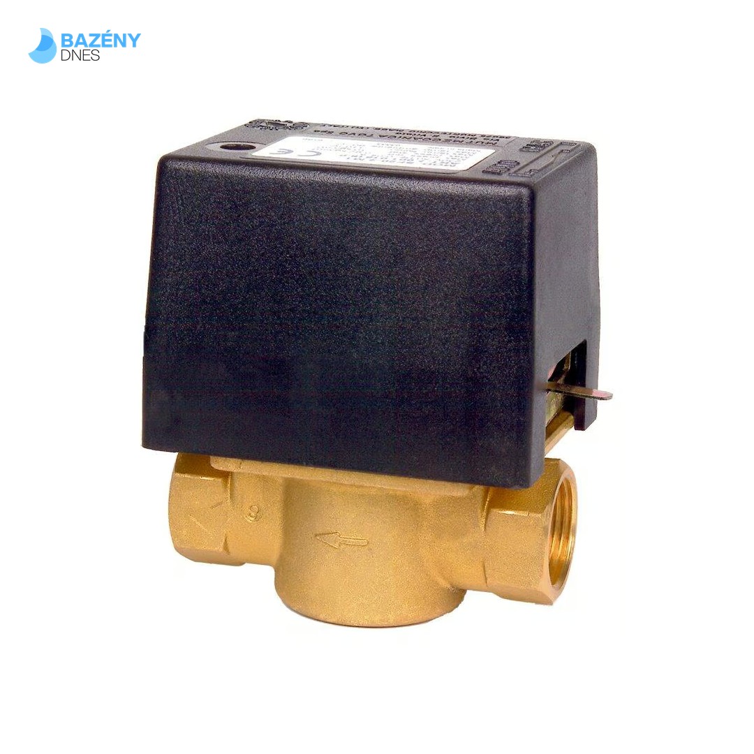 Elektrický dvoucestný ventil. Připojení 3/4“ in 230 V