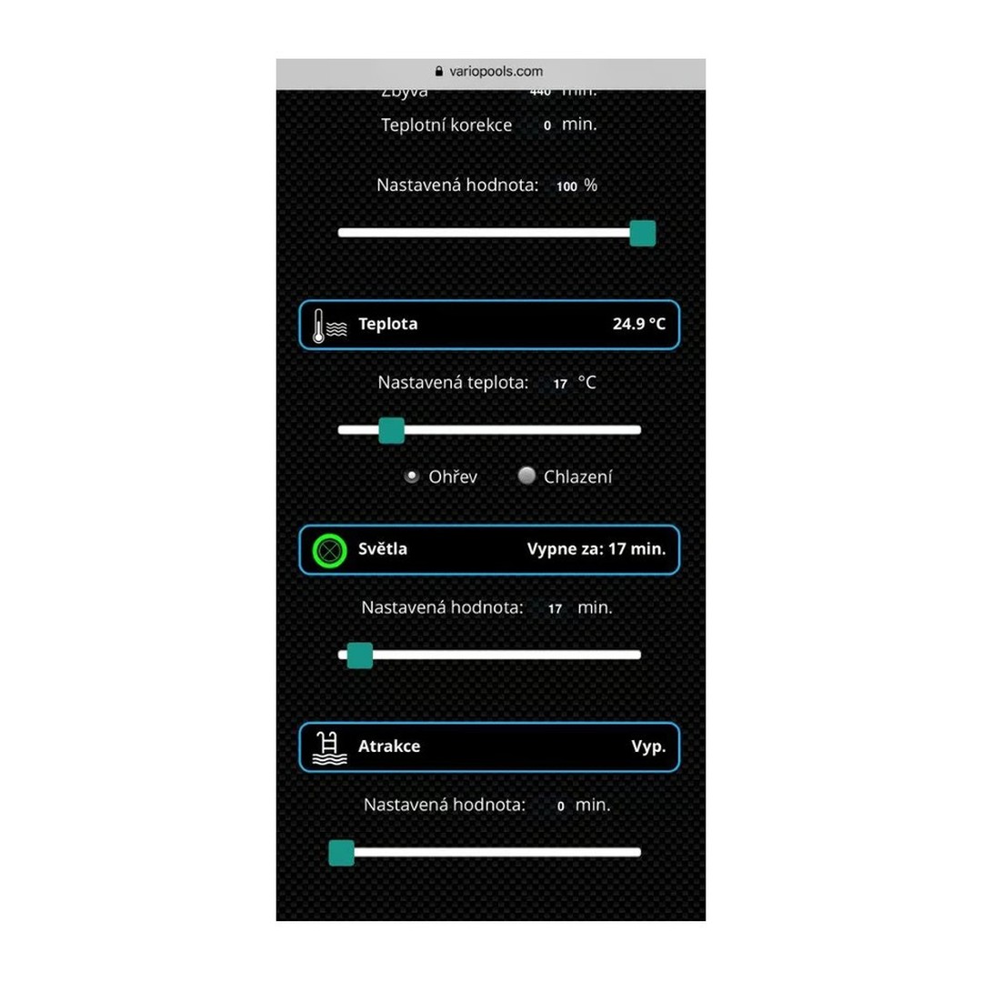 Inteligentní řízení bazénu VArio - WiFi modul verze 1.4 4