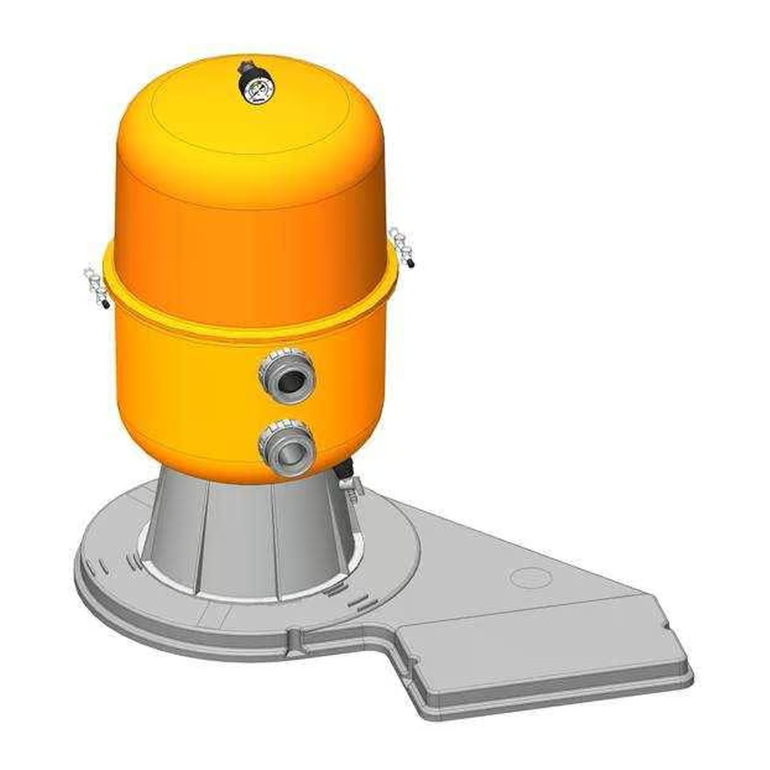 Filtrační zařízení - Dělený Kit 600, 12 m3/h, 230 V, 6 - ti cest. boč. ventil, čerp. Preva 75 3