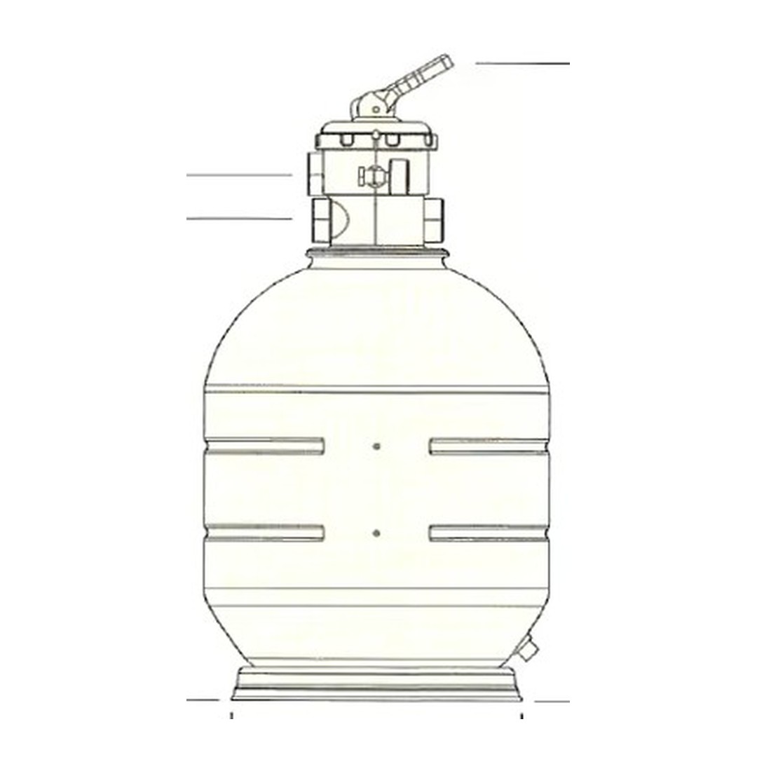 Filtrační nádoba ROMA 600 2