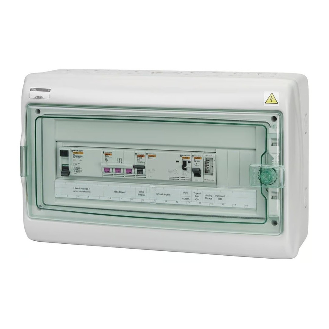 Automatické ovládání pro filtraci/topení - F1E18